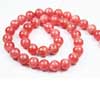 Natural Translucent Red Rhodochrosite Smooth Round Ball Beads Strand Length is 14 Inches & Sizes from 10mm approx.